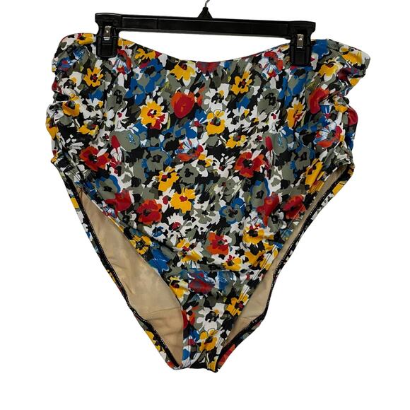 Swim by Cacique Lane Bryant Hazy Fields High Rise Swim Bottom Size 20 New - Picture 2 of 6